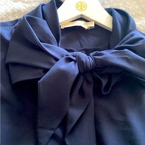 Tory Burch navy blue blouse